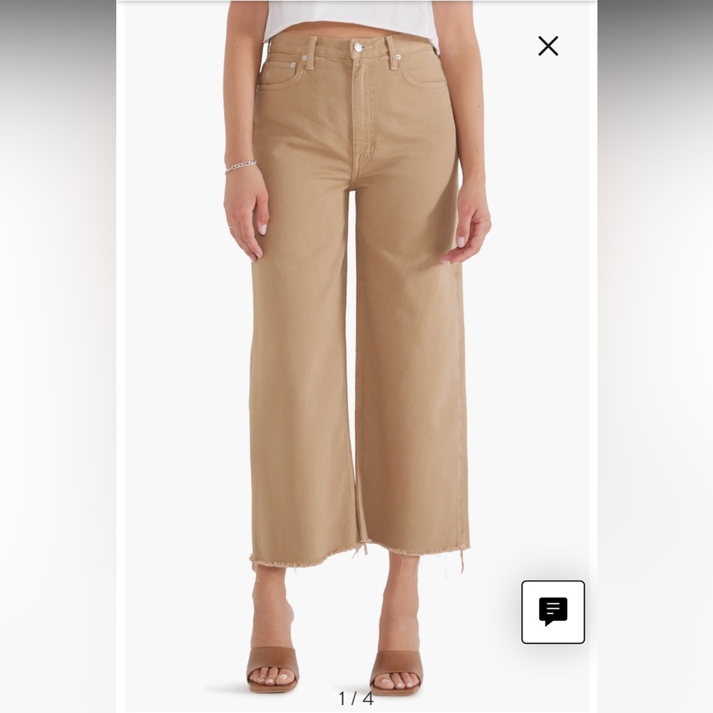 Devon High Waist Raw Hem Crop‎ Wide Leg Jeans
ÉTICA
